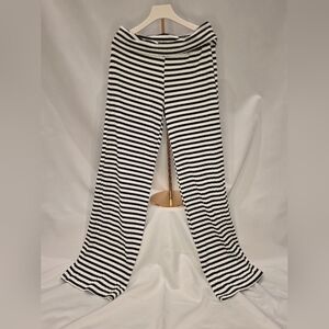 SHEIN Monochrome Striped Straight Leg Pants